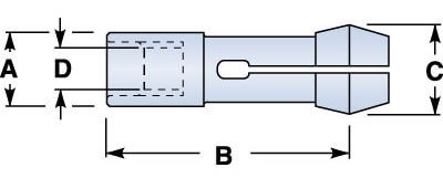 1 Gridley Burring Collet 1/2 Round AO